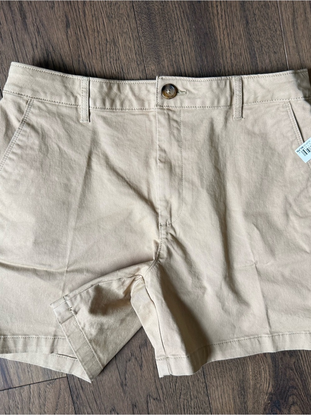 Amazon Women’s Flat-Front Shorts in Beige